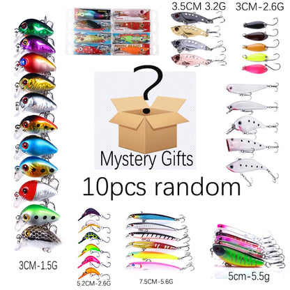 3-20 Pcs of Random Fishing Lure Minnow Popper Crankbait pencil VIB  Wobble Bait Artificial Bait peche Sea fishing