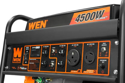 GN4500 4500-Watt 212cc Transfer Switch and RV-Ready Portable Generator, CARB Compliant, Orange/Black