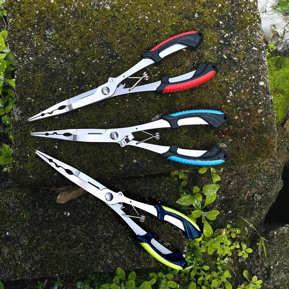 Fishing Pliers Long Nose Stainless Steel Hook Remover Cut Fishing Line Fishing Tied Hook