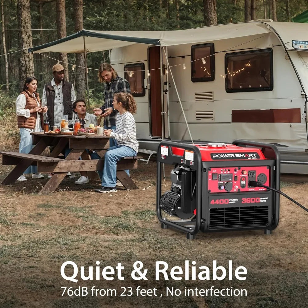 4400-Watt Portable Generator with Inverter Technology, 30A for RV