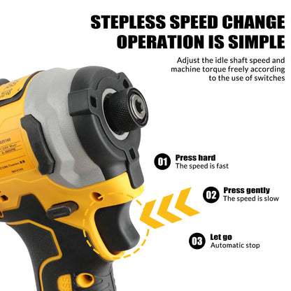 2025 DeWalt lithium brushless electric screwdriver, electric hand drill, impact drill combination kit DCD805 DCF850
