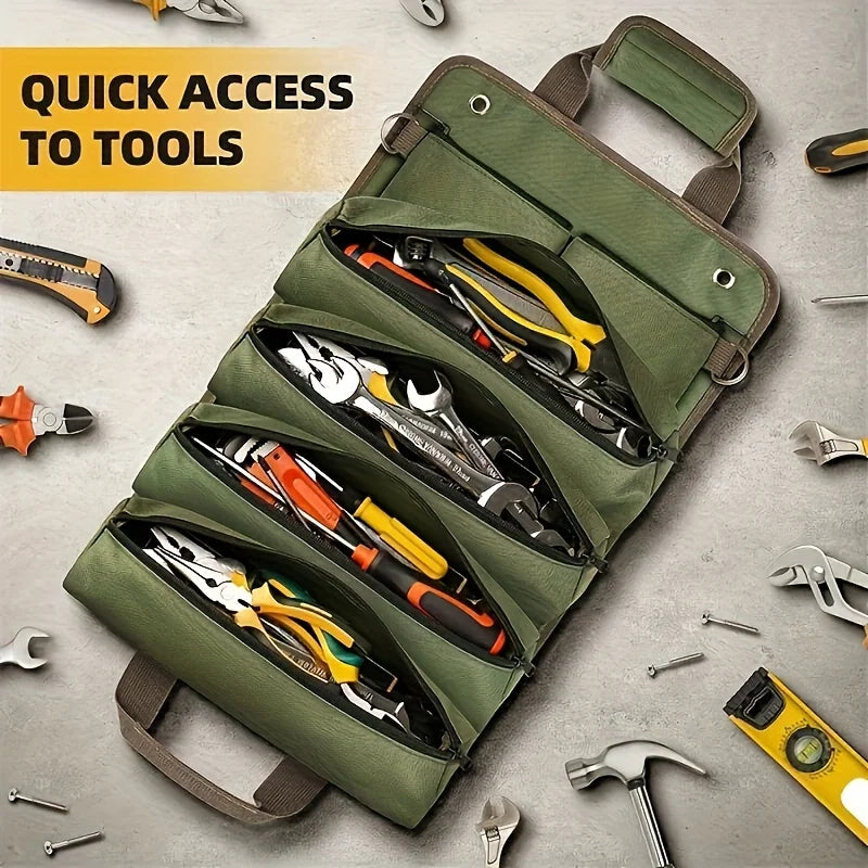 Multifunctional Electrician's Heavy-Duty Rolling Tool Kit - Suitable for Outdoor Storage Boxes, Cabinets, and Shelves