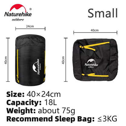 Naturehike Compression Bag For 3-4kg Sleeping Bag Splash-proof Multifunctional Camping Travel Portable Accessories Storage Sack