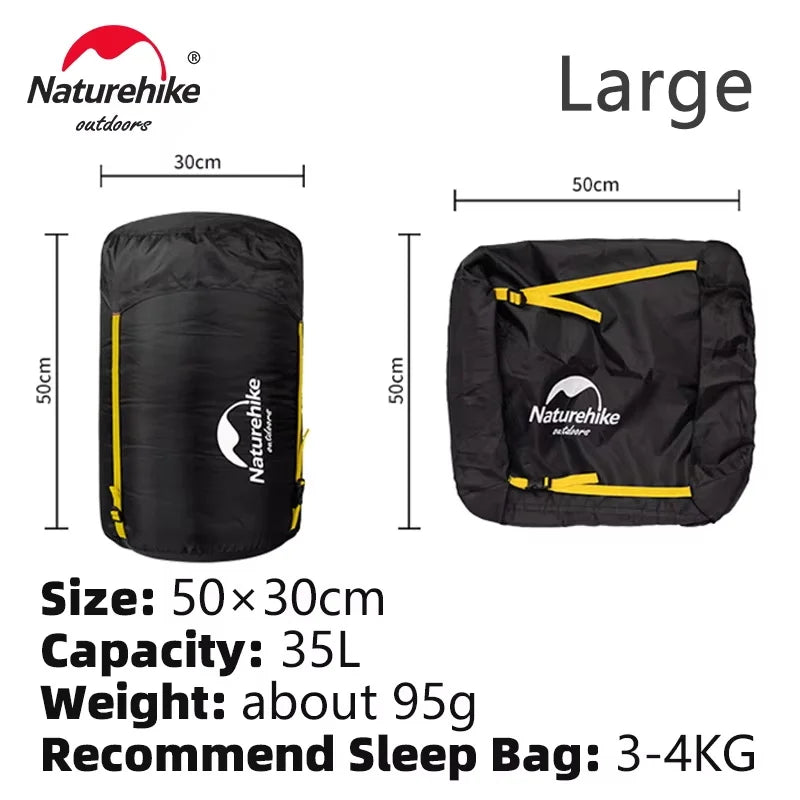 Naturehike Compression Bag For 3-4kg Sleeping Bag Splash-proof Multifunctional Camping Travel Portable Accessories Storage Sack