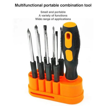 STONEGO 1Set 8-in-1 Multifunctional Screwdriver Set - Repair Tool Kit for Mobiles, Computers, Various Interchangeable Heads